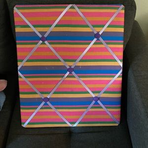 Colorful canvas wall board